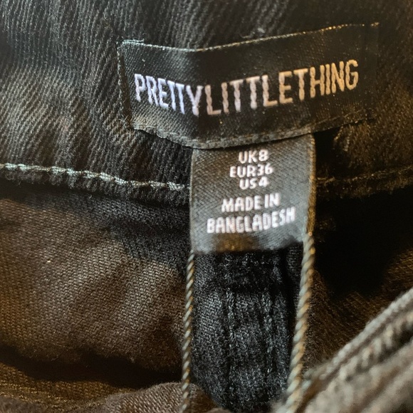 NWT Pretty Little Thing Women’s Jan’s in a black Size 6 - Picture 12 of 14